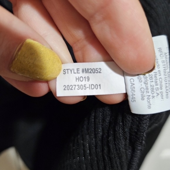 MADEWELL Rib Gathered Sleeve Top Black Size Medium - Picture 9 of 9